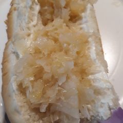 A picture of A Sandwich of Sauerkraut.