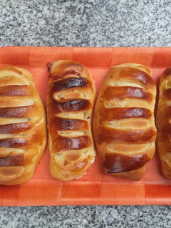 Una foto de Pan brioche de yogur relleno