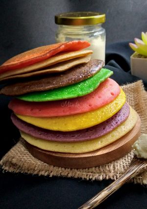 Foto resep Pancake Pelangi