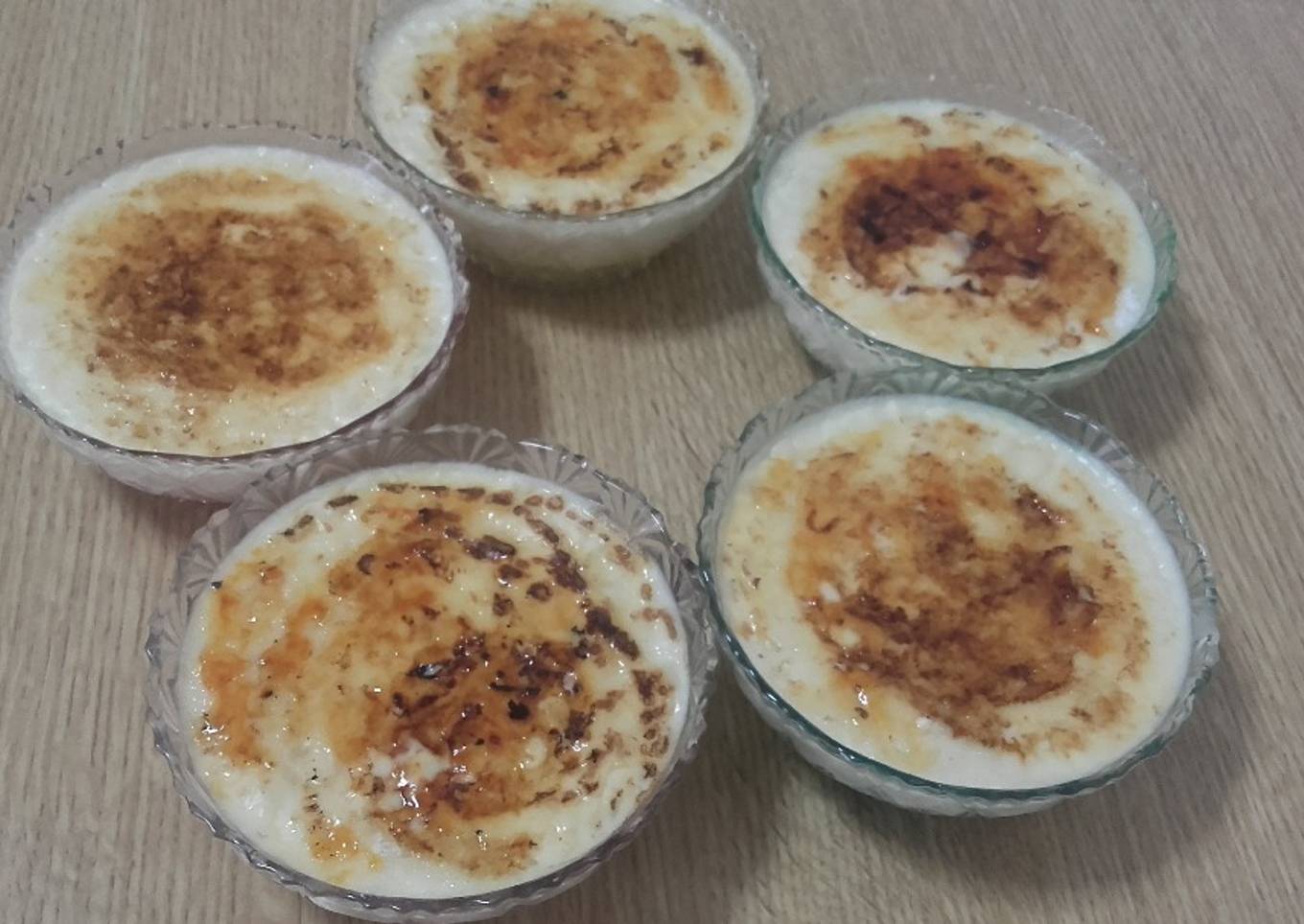 Arroz con leche y nata