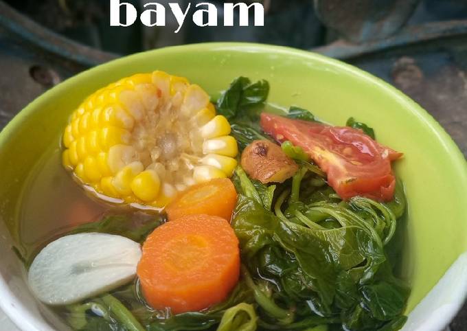 Sayur bening bayam