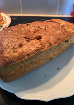 Une photo de Cake courgette chèvre