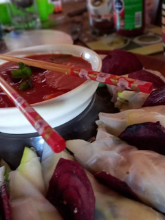 Una foto de Rollitos tailandeses a la uruguaya