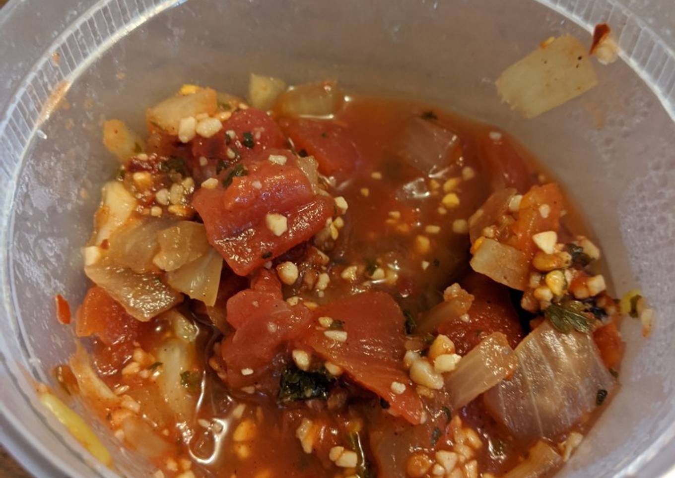 Spicy garlic salsa