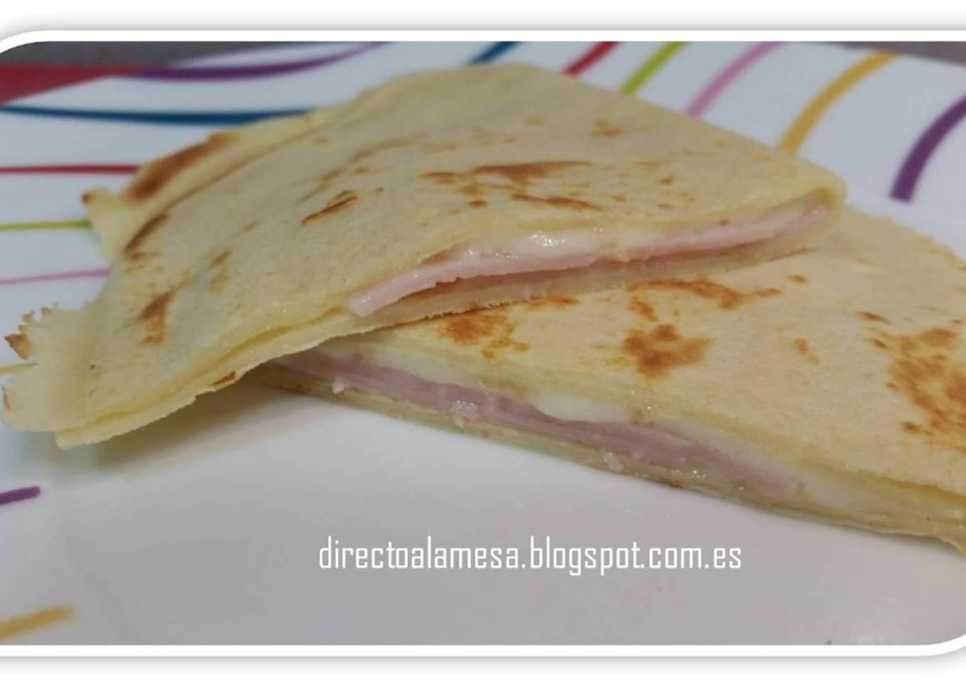 Crepes de jamón york y queso