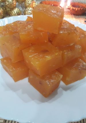 A picture of Bombay halwa.