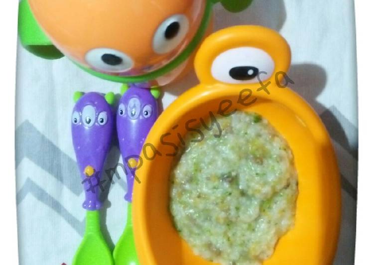 Cara Membuat Bubur hijau mpasi 8m+ yang Gurih