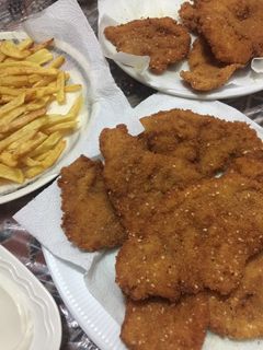 صورة لوصفة فخاد دجاج بانيه