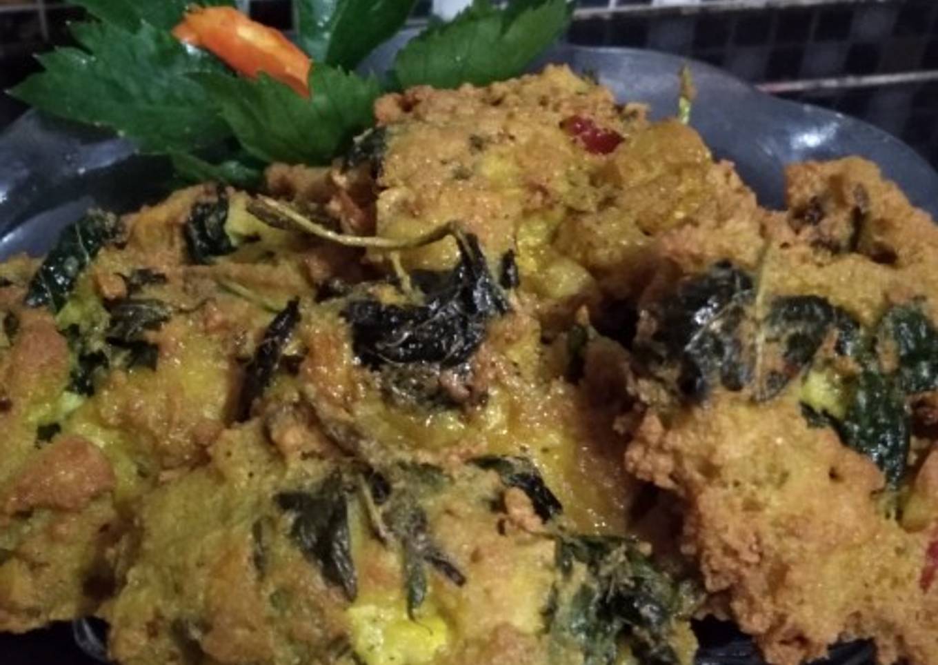 Kue tahu (tahu bayam gimbal)