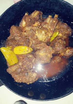 A picture of Mutton karhai.