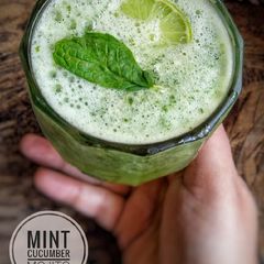 A picture of Mint cucumber mojito.