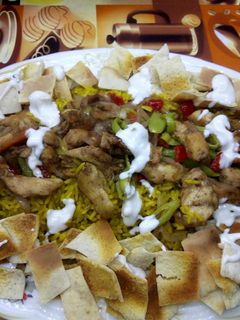 صورة لوصفة فتة شاورما الفراخ