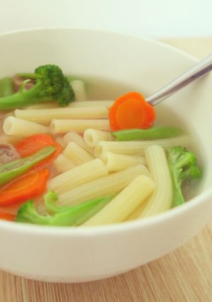 Hình của món Nui chay.