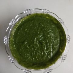A picture of Restaurant style mint chutney.