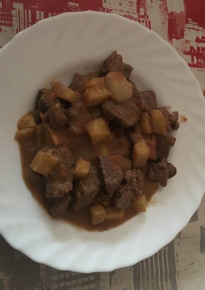 Una foto de Carne de ternera en salsa