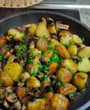 Patatas con champiñones
