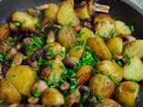Patatas con champiñones