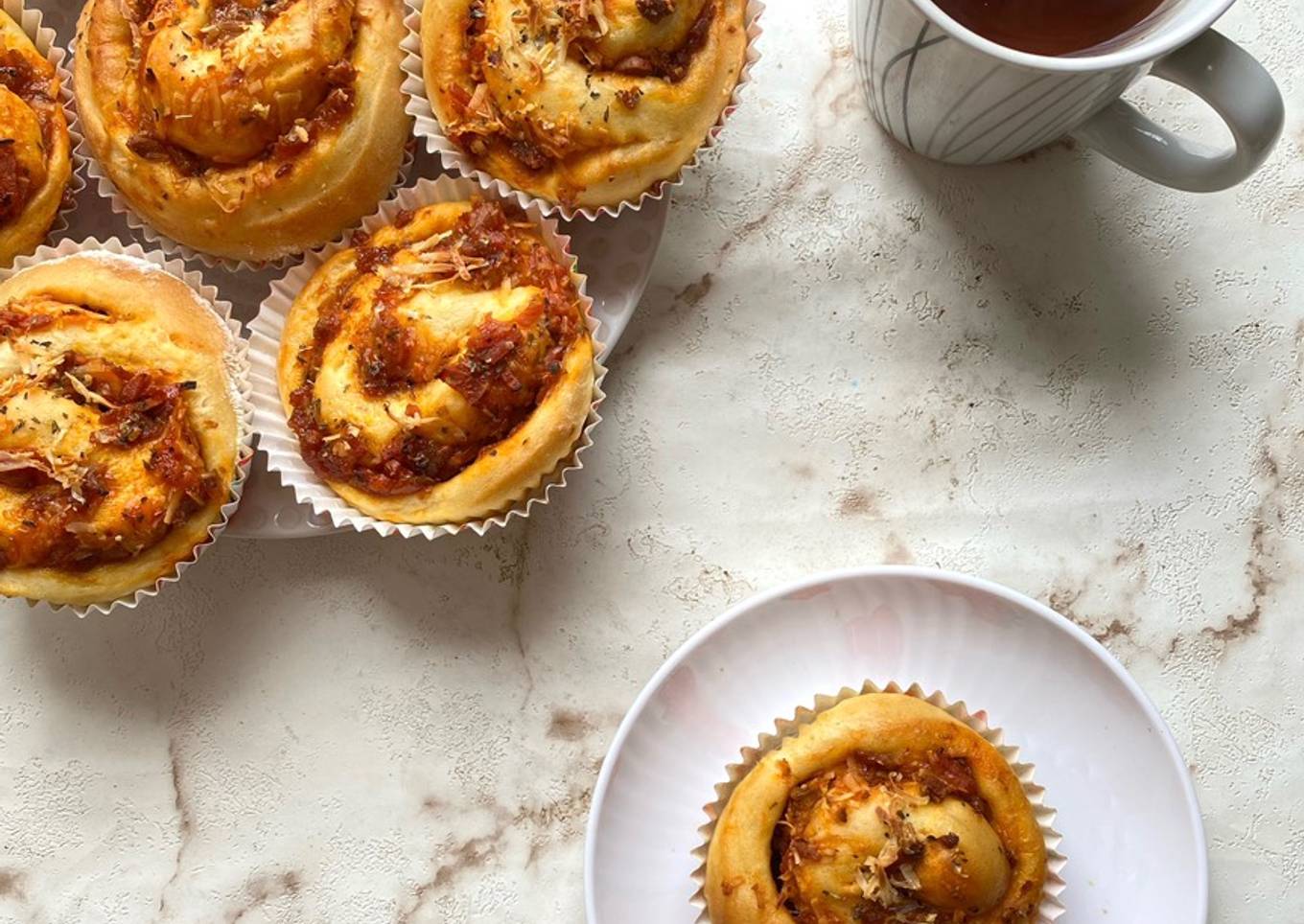 Sausage Cheese Bolognese Roll Bread