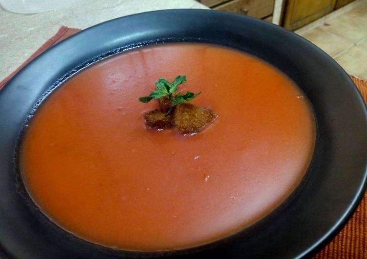 Steps to Make Super Quick Homemade Tomato soup