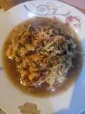 Lontong Mie dengan Kecap