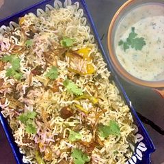 White Mutton Biryani A picture of White Mutton Biryani.