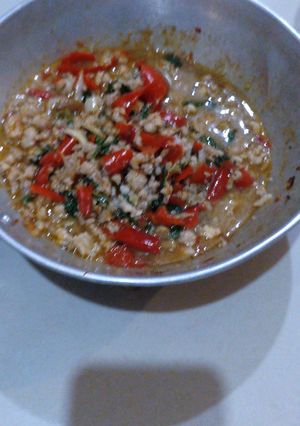 รูปของ ผัดกะเพราหมูบด
