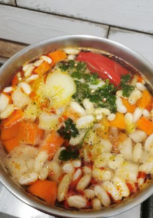 Sűrű bableves recept fotója
