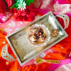 A picture of ALMOND KHAJOOR LADDU 😋.