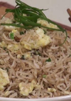 A picture of Egg fried rice.