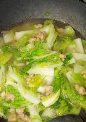 Foto resep Tumis sawi putih dan udang gampang