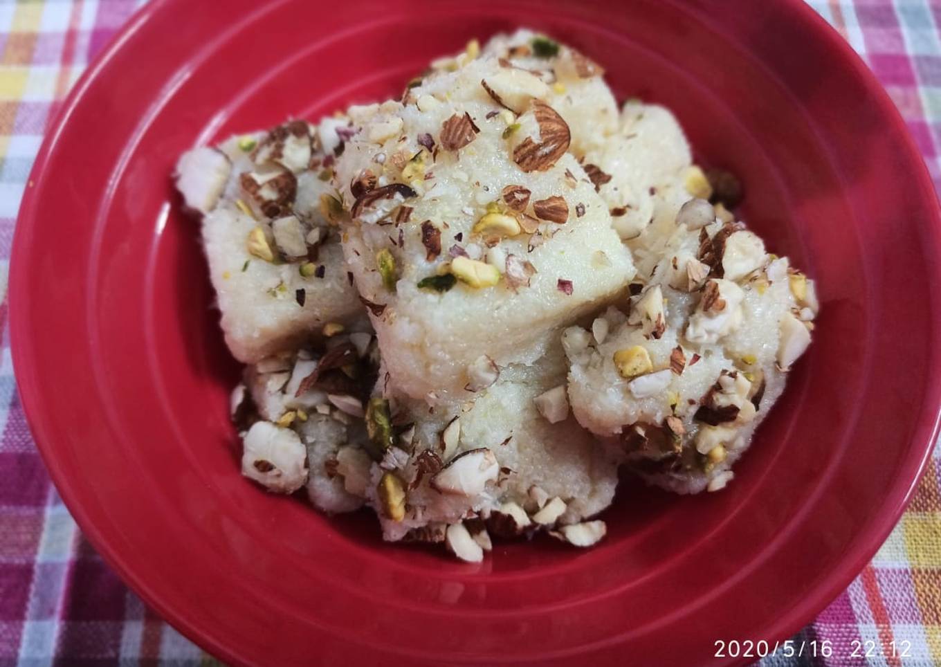 Dry fruits Coconut Burfi
