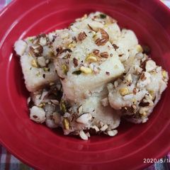 A picture of Dry fruits Coconut Burfi.