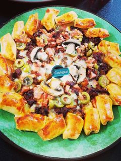 عکسی از دستور پیتزا خمیر جادویی