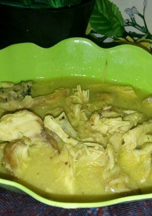 Foto resep Ayam suwir bumbu kuning