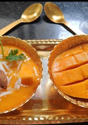A picture of Mango Phirni.
