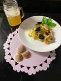 Merluza al horno con pasas y ciruelas