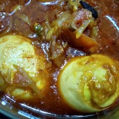 Egg curry A picture of Egg curry.