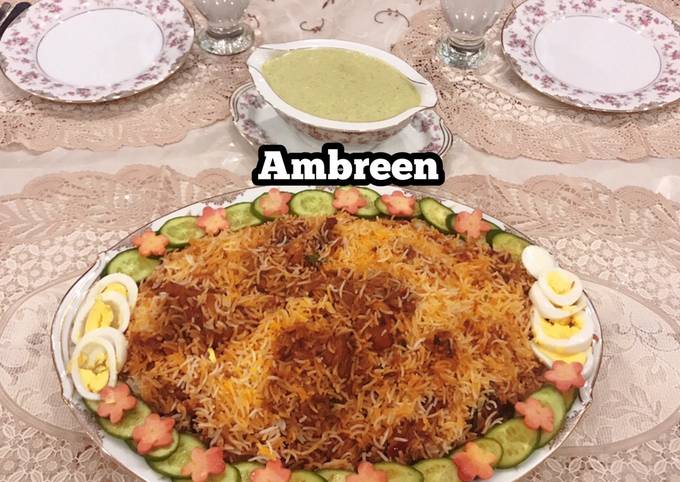 Very Tasty Chicken Biryani homemade masala kay saath😋 Recipe