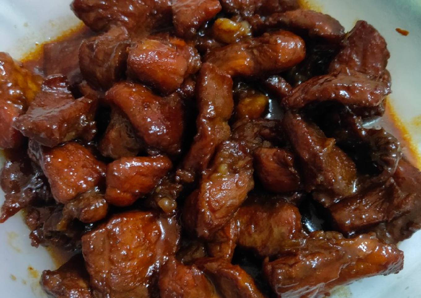 Babi kecap asam manis