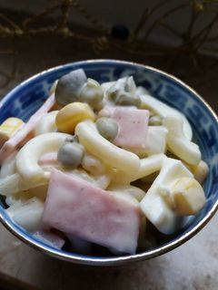 Klassischer Nudelsalat mit Fleischwurst und Mais Rezepthauptbild