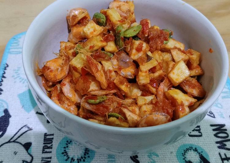 Trio balado (udang pete kentang) penuh cinta