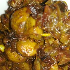 A picture of Soy mushroom curry.