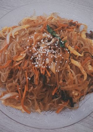 Foto resep Bihun Goreng Korea Simpel (Japchae)