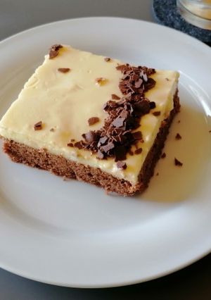 Schokokuchen mit Vanille-Topfen Creme ❤️ Rezepthauptbild
