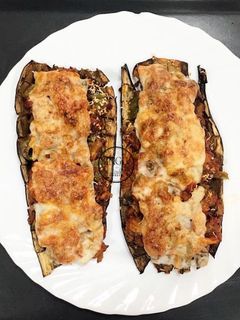 Una foto de Berenjenas rellenas