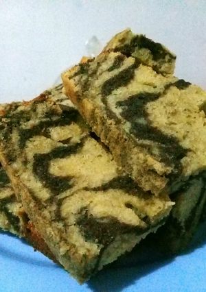 Foto resep Bolu pisang zebra