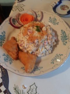 Majonézes tésztasaláta, pirított csirkemellel. Lm és gm ! recept fotója
