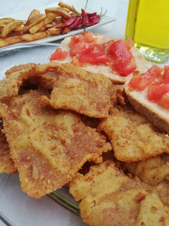 Una foto de Jamón curado rebozado