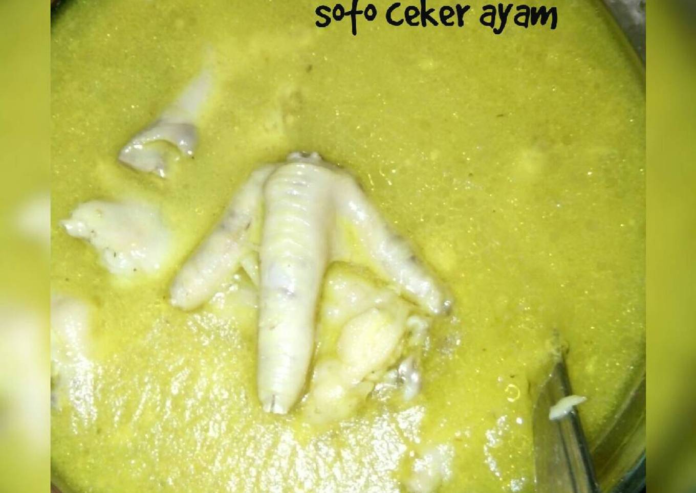 Soto ceker ayam