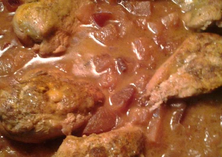 Recipe of Speedy Morgh-va-Aloo (chicken with plums)